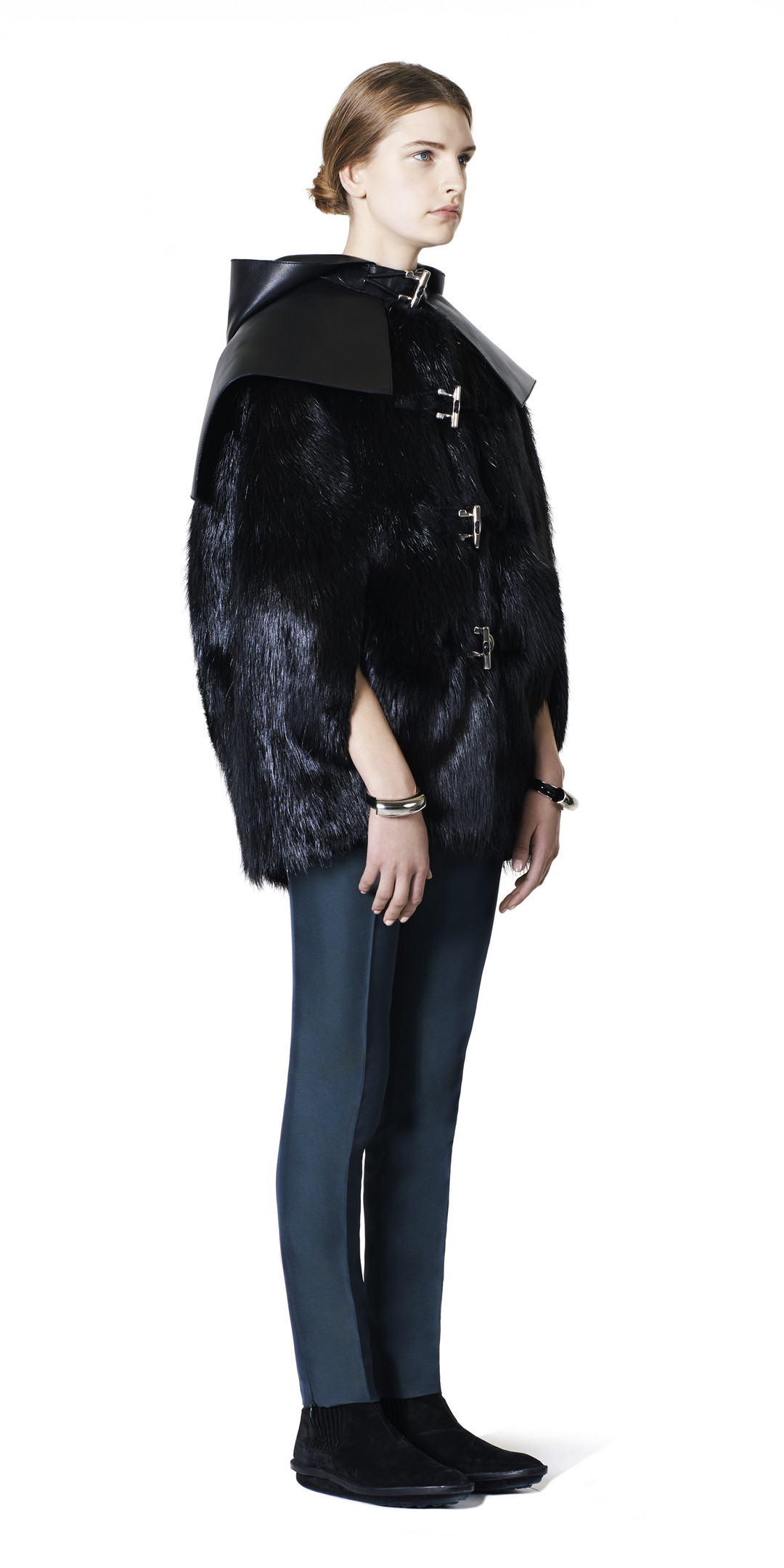 Balenciaga Toggle Fur Cape Balenciaga Toggle Fur Cape