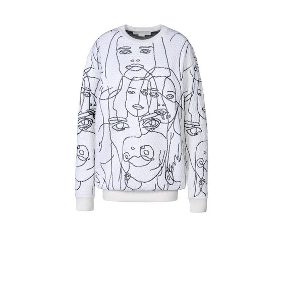 Stella McCartney, Maglione con Visi Disegnati