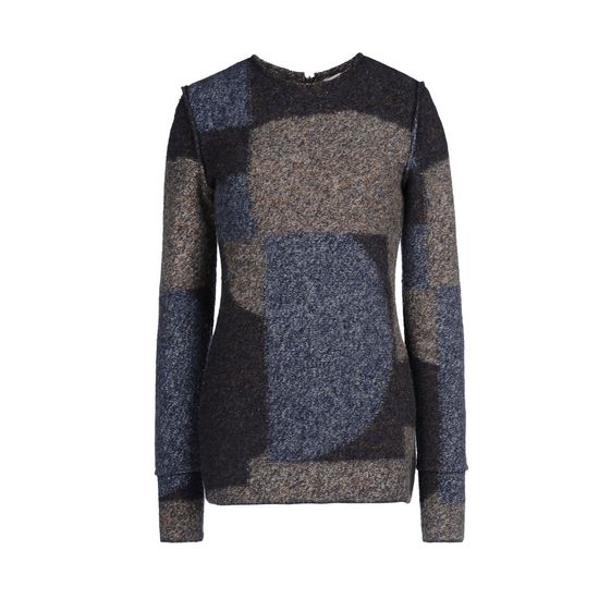 Stella McCartney, Pullover im Blanket-Stil mit unverarbeitetem Saum