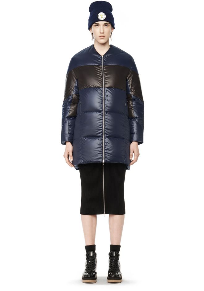 T by ALEXANDER WANG NYLON DOWN COAT