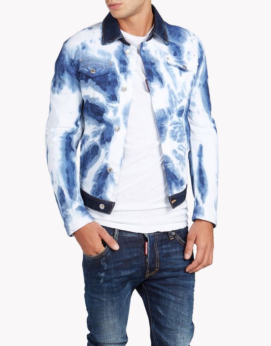 tie dye jean shirt