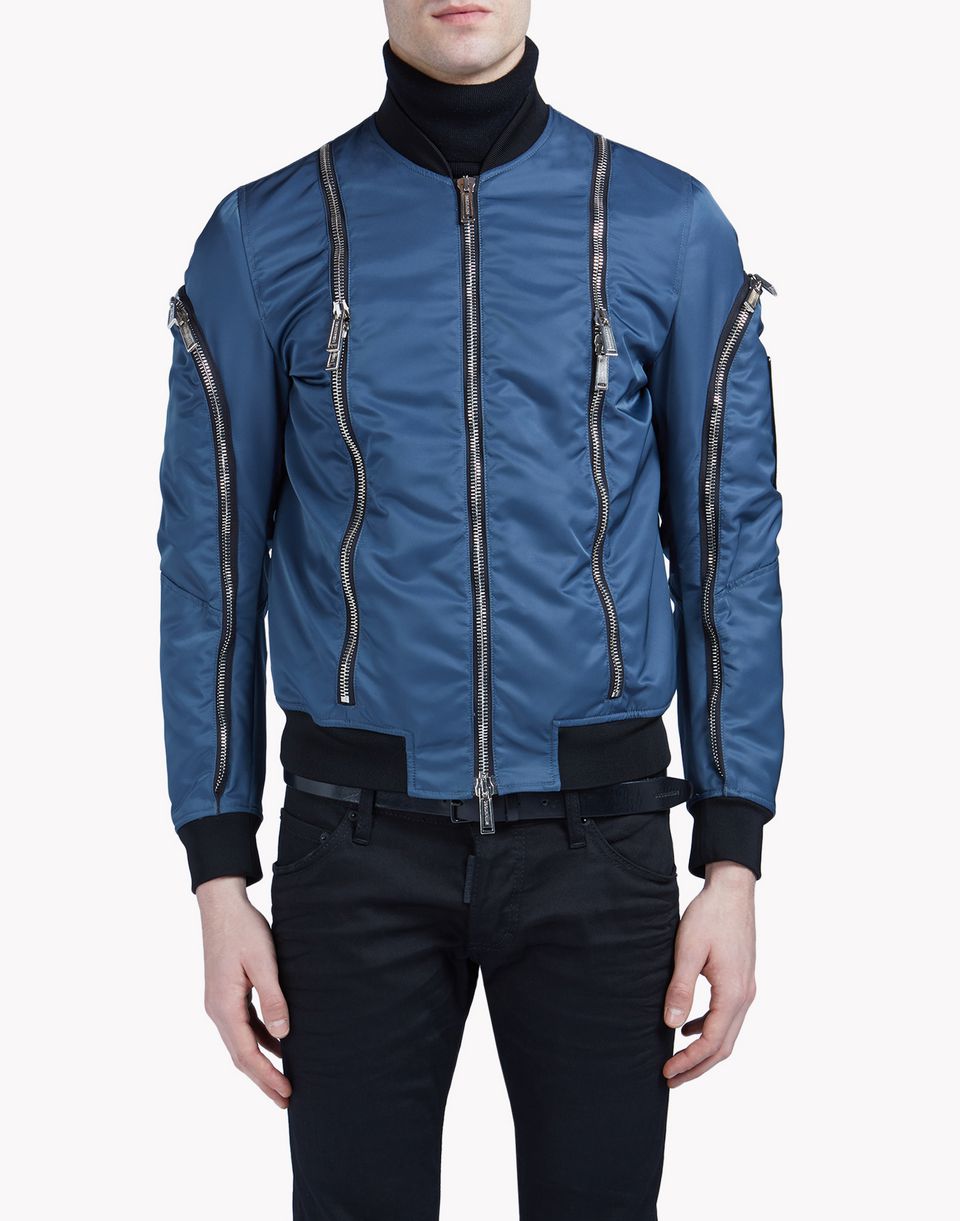 Dsquared2 Zipped Bomber Mid Length Jackets for Men Official Store