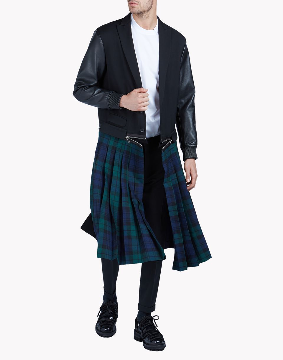 Dsquared2 Pleated Punk Scottish Coat Coats for Men Official Store