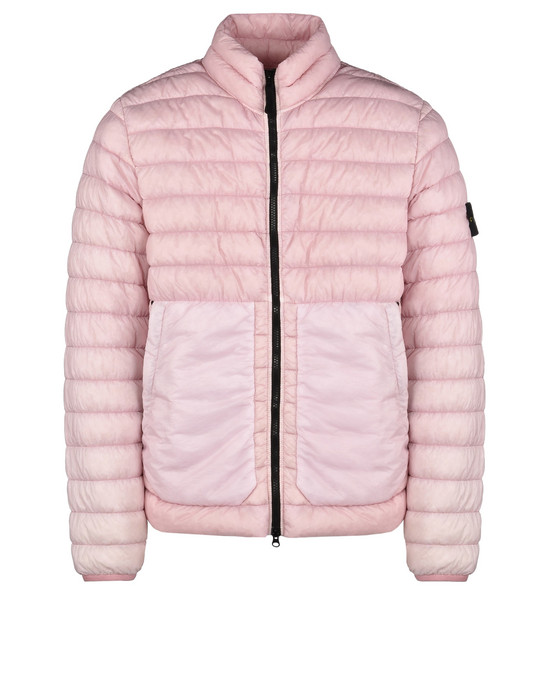 pink stone island puffer