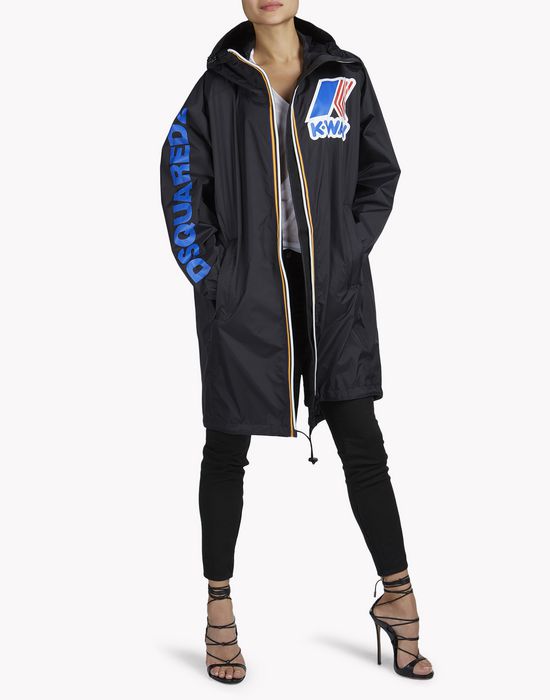 k-way reversible windbreaker parka coats & jackets Woman Dsquared2