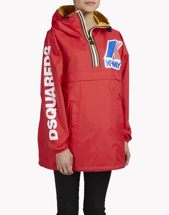 k-way reversible windbreaker anorak coats & jackets Woman Dsquared2