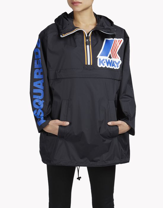 k-way reversible windbreaker anorak coats & jackets Man Dsquared2