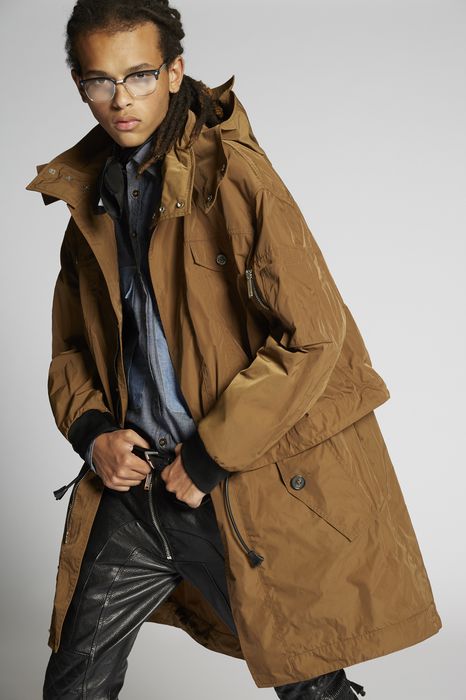 nylon parka coats & jackets Man Dsquared2