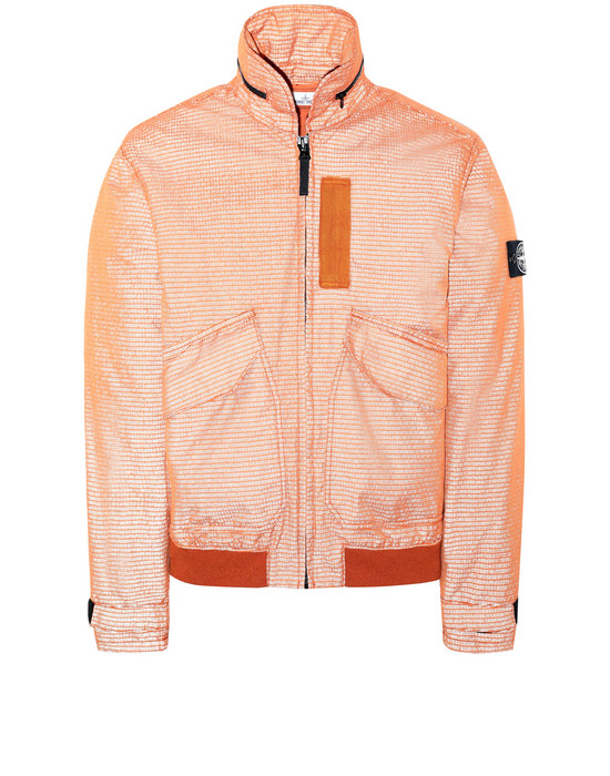 peach stone island jacket