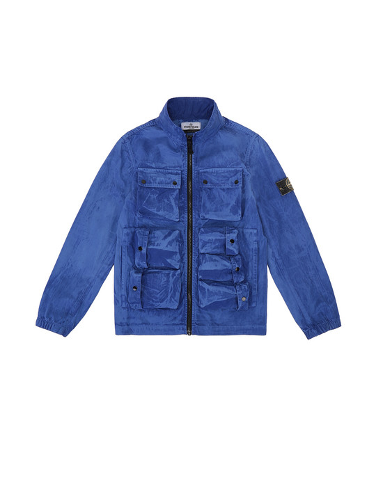 brush canvas overshirt stone island