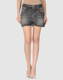 (+) PEOPLE DENIM Denim shorts WOMEN on YOOX.COM