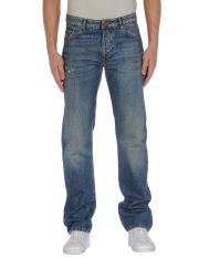 COTTON BELT - Denim trousers