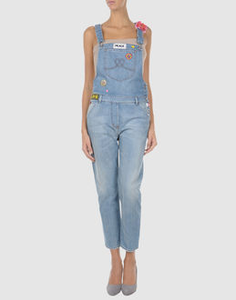 LOVE MOSCHINO Denim overalls - Item 42223321