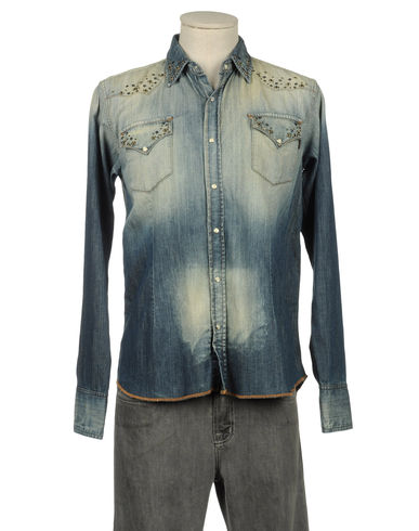 ZOOM DANIELE ALESSANDRINI DENIM - Denim shirt