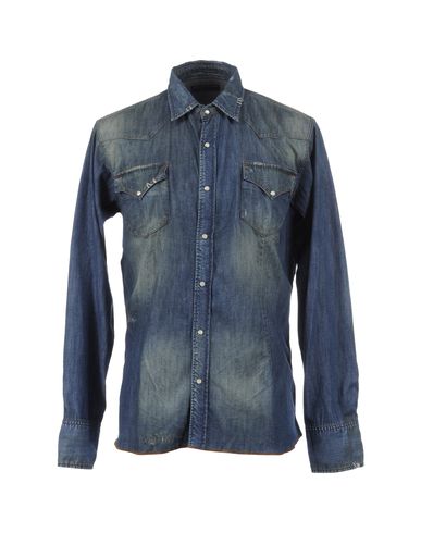 ZOOM DANIELE ALESSANDRINI DENIM - Denim shirt