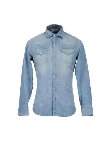 ZOOM DANIELE ALESSANDRINI DENIM - Denim shirt