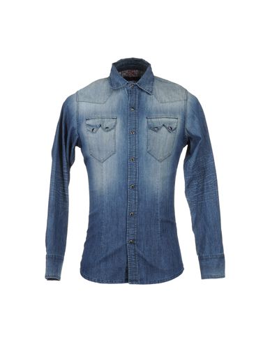 ZOOM DANIELE ALESSANDRINI DENIM - Denim shirt