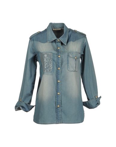 ZOOM PINKO GREY - Denim shirt