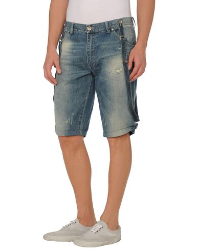 ZOOM MASTER COAT - Denim bermudas