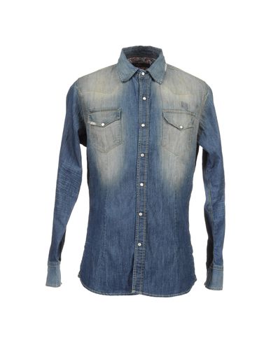 ZOOM DANIELE ALESSANDRINI DENIM - Denim shirt