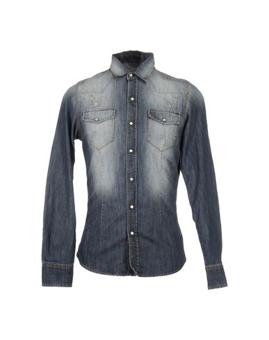 ZOOM DANIELE ALESSANDRINI HOMME - Denim shirt
