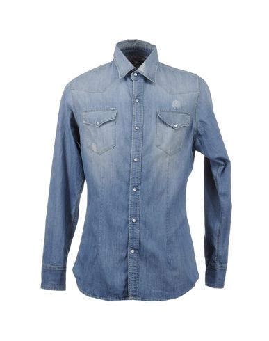 ZOOM DANIELE ALESSANDRINI DENIM - Denim shirt