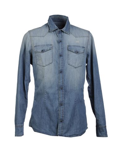 ZOOM DANIELE ALESSANDRINI DENIM - Denim shirt