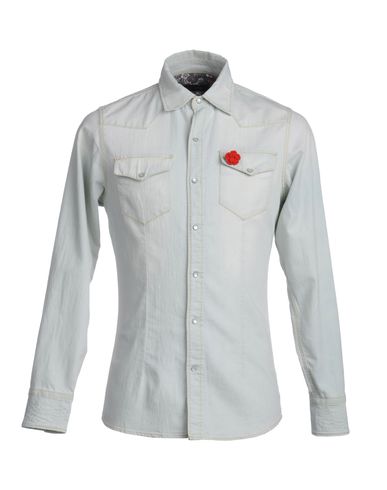 ZOOM DANIELE ALESSANDRINI DENIM - Denim shirt