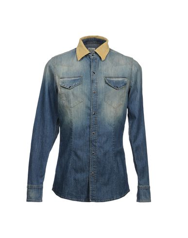 ZOOM DANIELE ALESSANDRINI HOMME - Denim shirt