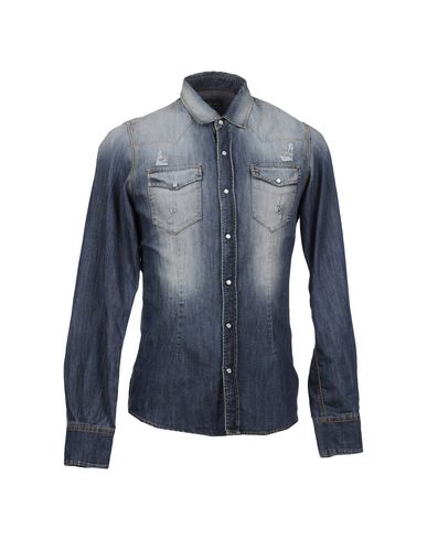 ZOOM DANIELE ALESSANDRINI HOMME - Denim shirt