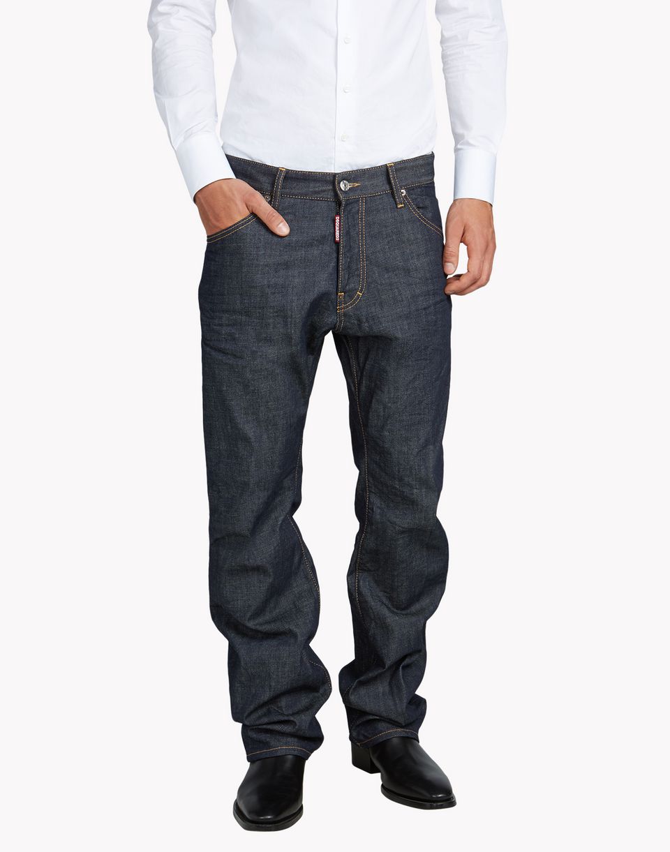 black cowboy jeans