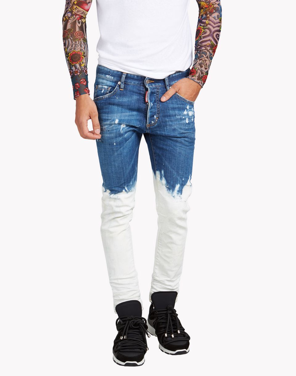 Dsquared2 Skinny Deep Dip Jeans, 5 Pockets Men Dsquared2 Online Store