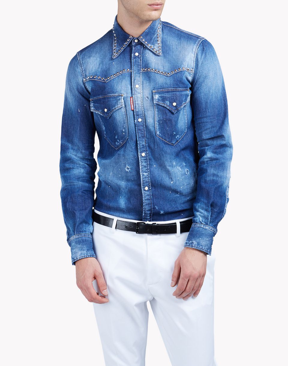 dsquared2 denim shirts