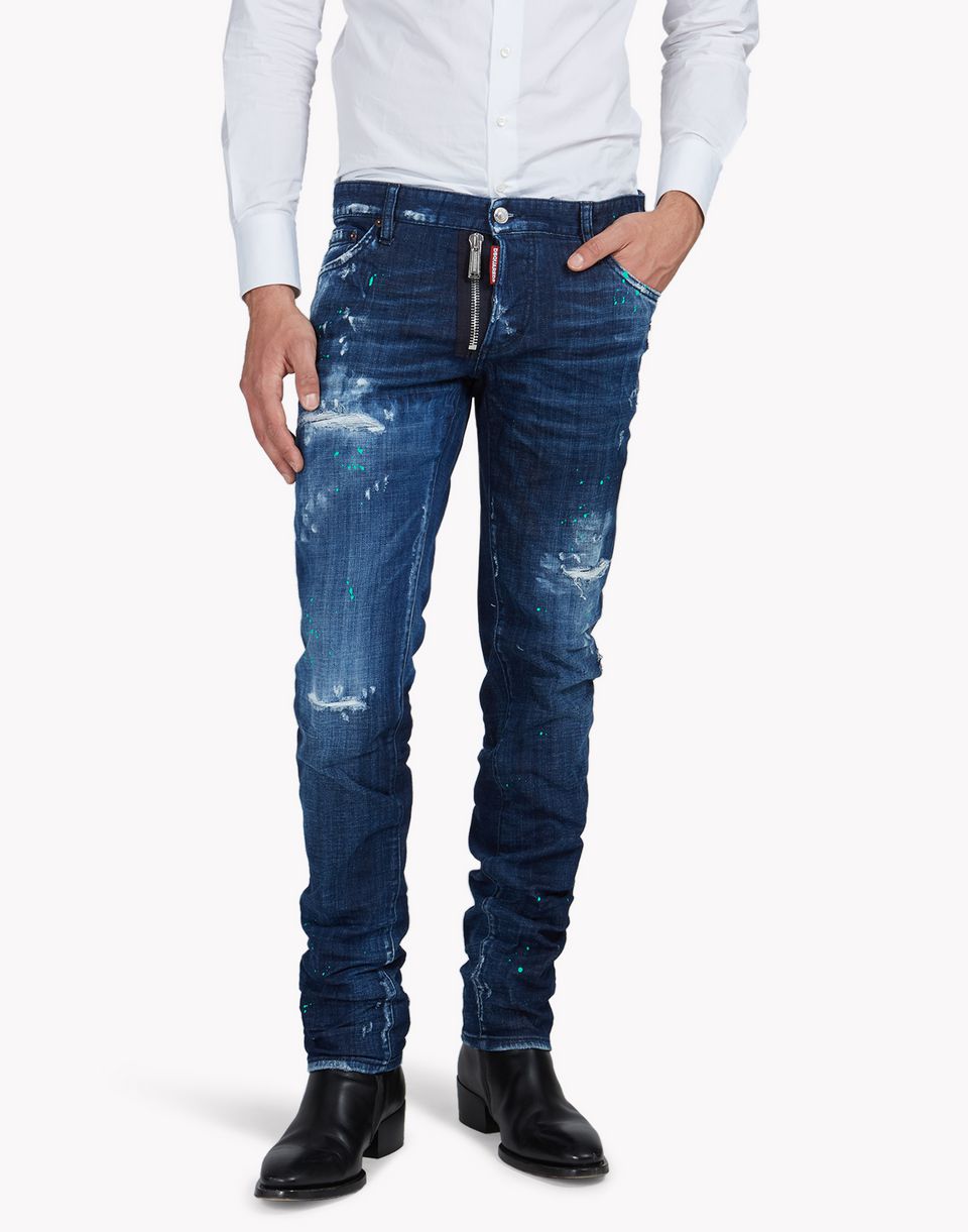 美品】DSQUARED2 SLIM JEAN 改 ブラックデニム 46 - パンツ