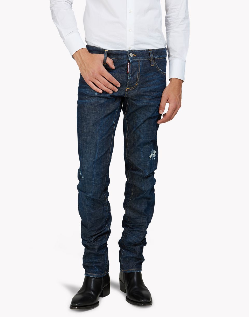 Dsquared2 Slim Jeans Blue 5 Pockets for Men Official Store