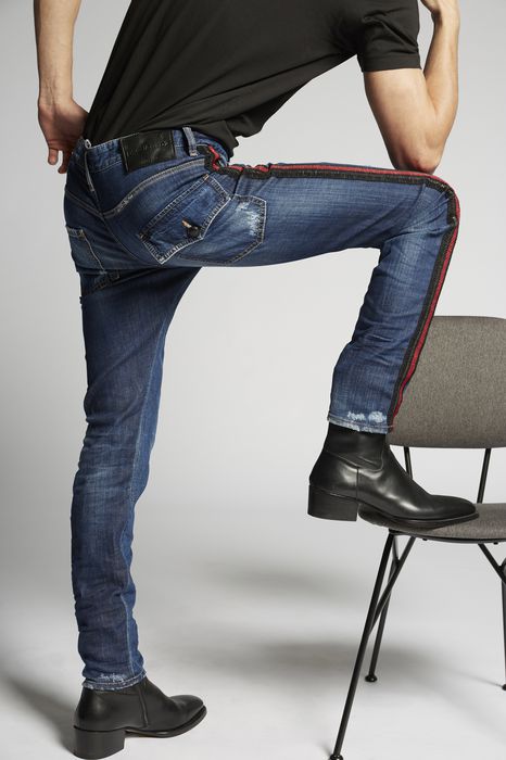 side-stripe classic kenny jeans denim Man Dsquared2