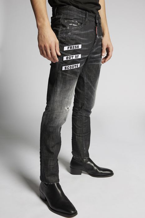 scout patch skater jeans denim Man Dsquared2