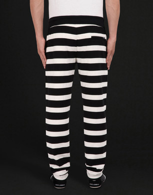 Cotton stripes track pants - Gym Trousers - Dolce&Gabbana - Summer 2014 Cotton stripes track pants - Gym Trousers - Dolce&Gabbana - Summer 2014
