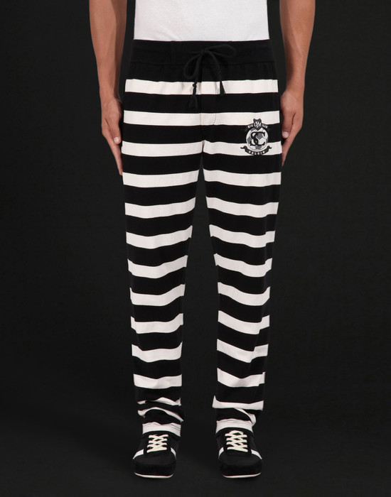 Cotton stripes track pants - Gym Trousers - Dolce&Gabbana - Summer 2014 Cotton stripes track pants - Gym Trousers - Dolce&Gabbana - Summer 2014