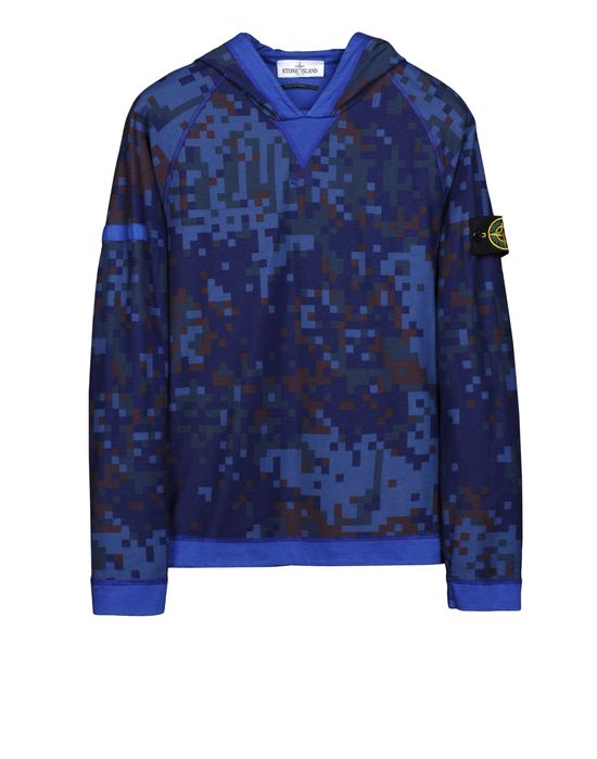 stone island blue camo jumper