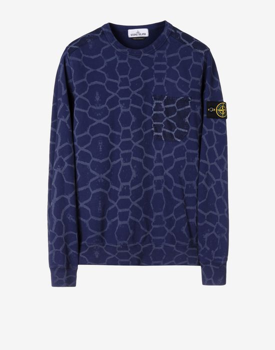 royal blue stone island sweatshirt