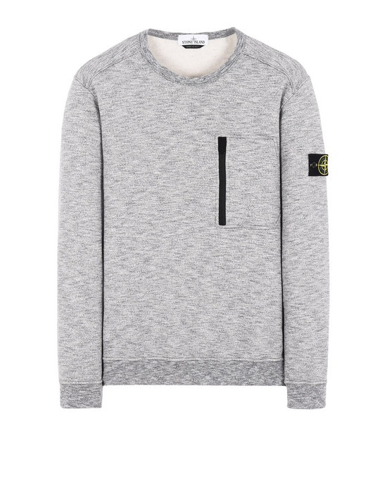 Stone island zip hot sale pocket sweatshirt