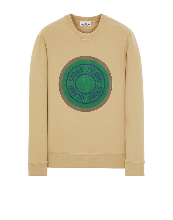 stone island print logo sweatshirt