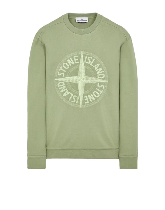 embroidered-logo sweatshirt, Stone Island