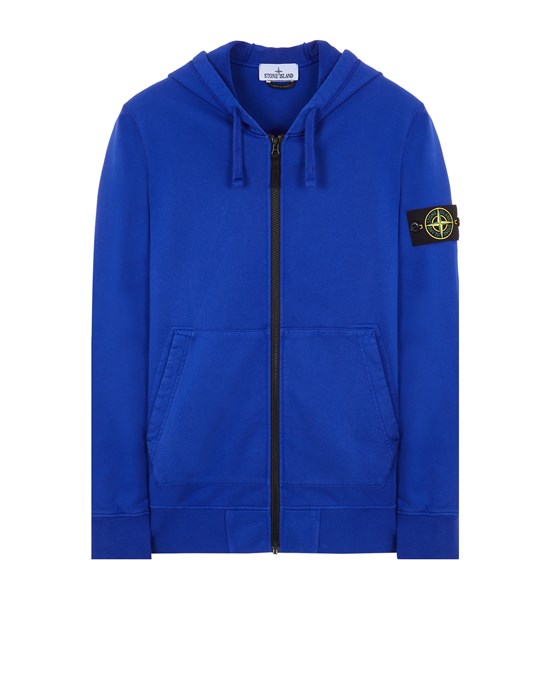 Stone island 2025 zip hoodie blue