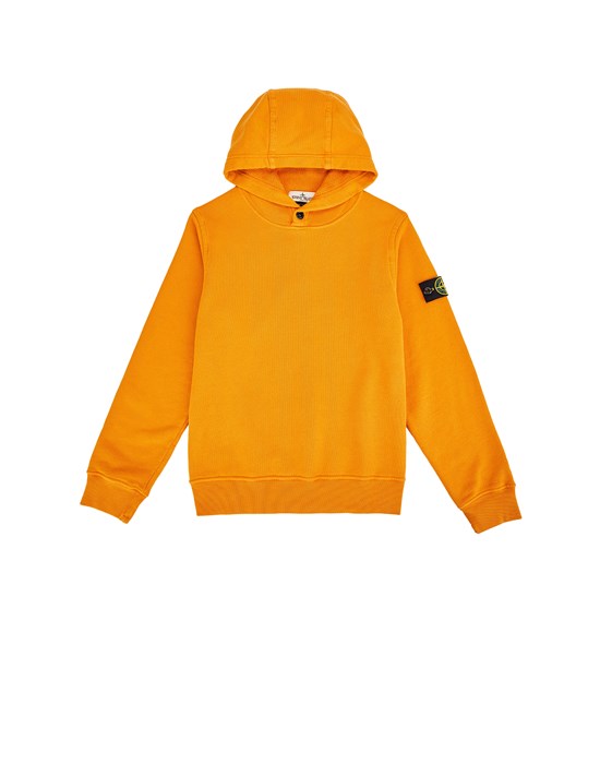 Stone island hoodie orange hot sale