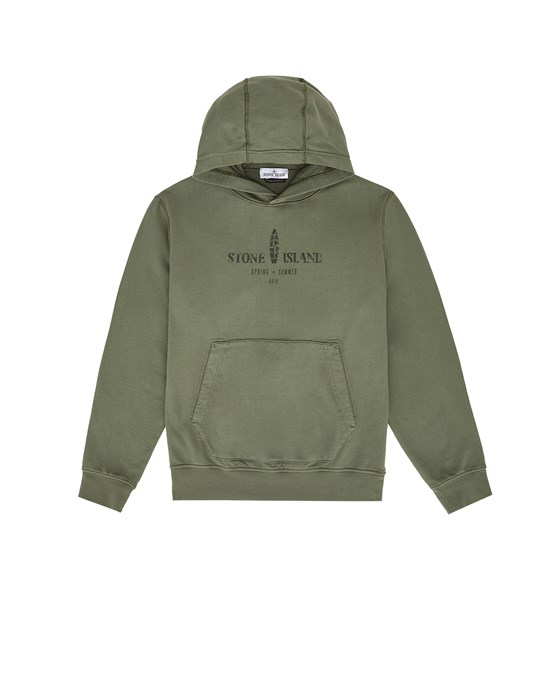 Stone island hoodie online olive green