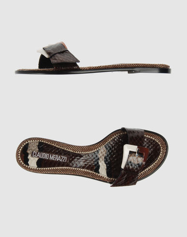 CLAUDIO MERAZZI Women - Footwear - Sandals CLAUDIO MERAZZI on YOOX :  slippers