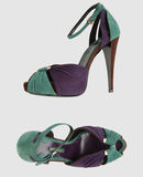 GIORGIO ARMANI - Sandali con plateau