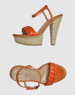 Rose Platform Sandals - Item 44310881